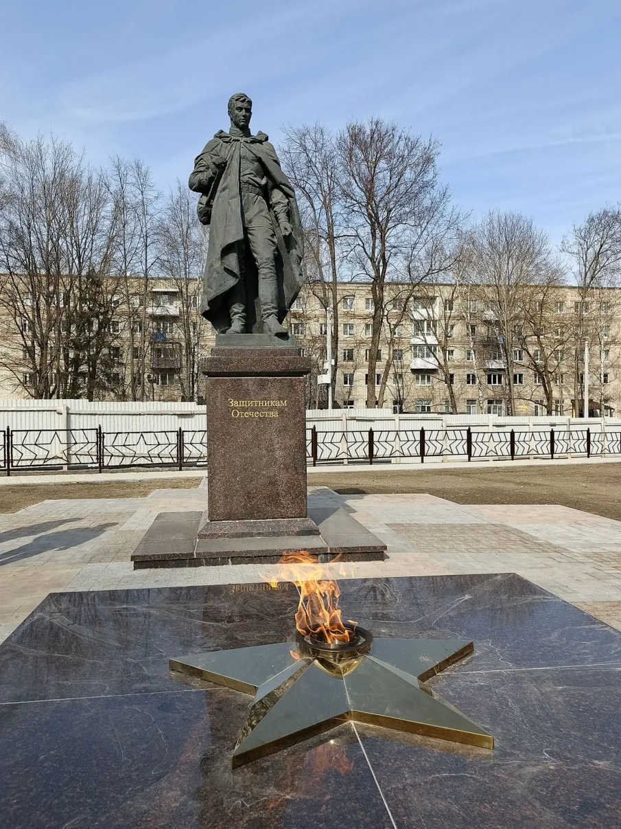 Сегодня в Павлове провели пробный пуск Вечного огня.